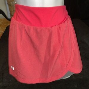 Women’s Sz L EUC UNDER ARMOUR HEAT GEAR pink & gray skort Sz L Sz